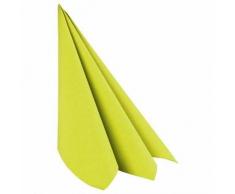 50 Stk. Airlaid Servietten 40x40cm, 1/4 -Falz, stoffähnlich hochw., gelbgrün / Airlaid Servietten sind hochwertige Einwegservietten die von echten Stoffservietten kaum zu unterscheiden sind