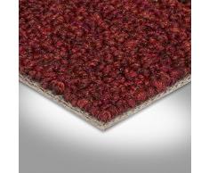Teppichboden Auslegware | Schlinge gemustert | 400 und 500 cm Breite | rot | Meterware, verschiedene Größen | Größe: 2 x 5m