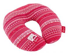 SIGIKID Mädchen, Nackenkissen Schnuggi mit Stützfunktion, Reisekissen, empfohlen ab 12 Monaten, rot/rosa, 40833