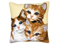 Vervaco Kreuzstichkissen/Stickkissen inklusive Material, acrylique