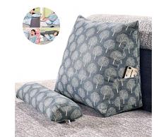 CJY-Cushion Lesekissen Rückenkissen Kissen Dreieck Rückenlehne Keilkissen Taille Kissen Sofa Bürostuhl Lesen Bett Kissen Rückenkissen Keilkissen mit Nackenrolle Fernsehkissen Lesekissen,C