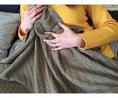 Weiche Warme 100% Kaschmir Decke - Made in Italy