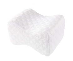 AmazonBasics Memory Foam Beinkissen für Seitenschläfer, Kniekissen für Rücken, Hüfte, Gelenkschmerzen, Schwangerschaft, Wirbelsäulenausrichtung - 25 x 20 x 15 cm