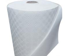 Tischpolster RUND OVAL Größe & Farbe wählbar Weiss 115 cm Rund Tischschoner Tischschutz Molton Auflage Schoner Unterlage