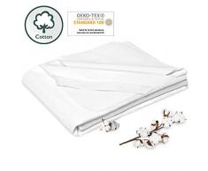 Beautissu XXL Molton Matratzenschoner 200x200 cm atmungsaktiv BEAUTECT MA wasserdichte Inkontinenz Matratzenauflage 100% Baumwolle mit Eckgummis