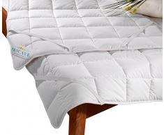 PROCAVE weiches Unterbett aus 100% Baumwolle, atmungsaktiver Matratzen-Schoner, hochwertige Matratzentopper, Matratzen-Auflage 100x200 cm