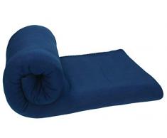 Betz Fleecedecke Kuscheldecke Wohndecke Farbe dunkel blau Größe 130x170 cm Qualität: 220 g/m²