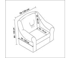 My Palace 1 Sitzer Sesselbezug. Sesselschoner, Sesselhusse, Sesselschutz, Sesselüberwurf, Sesselüberzug. Stretch-bezug mit Anti rutsch System