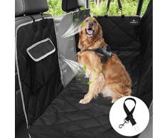 PHILORN 6-Lagen Autoschondecke für Hunde mit Seitenschutz - 100% wasserdichte, Kratzfest, rutschfeste Kofferraumdecke für Hunde, Hundedecke für Rücksitz für Auto/Van/SUV - Frei Sicherheitsgurt