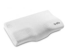 Guiffly Nackenstützkissen, Orthopädisches Memory Foam Kissen 50X30CM mit Bequemer Abdeckung, Ergonomisches Kopfkissen für Seitenschläfer Rückenschläfer und Bauchschläfer