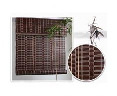 Jjzhb Natürliche Vertikal-Lamellen Bambus, handgemachte Bambus Roll-Jalousien, Bambus Jalousien Rolle durch Filter, Bambus Roll-Jalousien Geeignet for Familien, Cafés, Fast-Food-Restaurants, Hotels