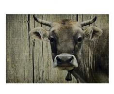 Mars & More - waschbare Fußmatte, Küchenmatte, Fußabtreter - Kuh - 70 x 50 cm