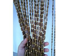 BGFC Perlenvorhang Türvorhang Holzschnüre Eingang zum Dekoration Raumteiler Zuhause Türöffnung Wohnzimmer Küche Restaurant, Anpassen (Size : 29 strand-80x215cm)