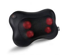 Naipo Shiatsu Massagekissen Nacken Massagegeräte Massage für Schulter Rücken mit 3D Massageköpfen und Infrarot Wärmefunktion im Auto Büro Zuhause