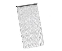 Eastery Sharplace Glitter Quaste Fadenvorhang Fadengardine Raumteiler Türvorhang Gardine Für Wohnzimmer Einfacher Stil Balkon Farbwahl Blau (Color : Schwarz, Size : Size)
