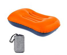 lingye Reisekissen Camping Kissen Strandkissen Kopfkissen aufblasbares Kissen Auch aufblasbar Zum Camping Outdoor Flugzeug Oder Reise Geschenk Beutel(Orange)