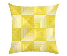 Nunbee Kissenbezug Gelbe geometrische Streifen bettwäsche Platz Super weicher Samt Dekorative Akzente Setzen Fall Sofa zierkissen Autodekoration, Geometrie 1 45 * 45cm