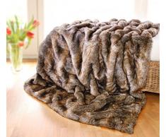 Wohnen & Accessoires Felldecke, Webpelzdecke, Fellimitat Decke Otter 150