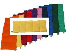 Hirsekissen 20x50 gelb Hirse Körnerkissen Wärmekissen