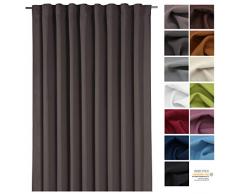 heimtexland Gardine XXL Dekoschal Blickdicht Verdunkelungsgardine Thermogardine HxB 245x275 cm Kälte- und Wärmeisolierung …auspacken, aufhängen, fertig! Vorhang Typ139