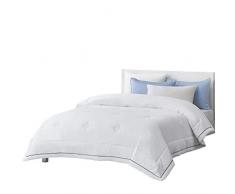 JO-Bedding Faserbettdecke mit 100% Baumwolle Shell - Anti-Dust Mite und Feder-Proof Fabric Anti-Allergen - Winter Warm Duvet Weich,200x230cm/1.6KG