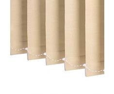 Jalousie Licht-Filtering Vertikal-Lamellen, Leinengewebe Venetian Fenster-Vorhänge für Business Office/Home/Schlafzimmer/Wohnzimmer (Size : W100xH120cm)
