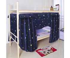 BAO CORE Bettvorhang Hochbett Etagenbett Schlafsaal Mid-Sleeper Bett Zelt Vorhang Tuch Baldachin Verbreitung Blackout Vorhänge Staubdicht Moskito Schutz Bildschirm Net Studentenwohnmein Moskitonetz