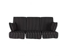 PATIO Auflagen Set Rimini/Venezia 180 cm / 3x60 cm Polster für 3- Sitzer 4- Sitzer Hollywoodschaukel Schaukelauflage Sitzkissen Rückenkissen Seitenkissen