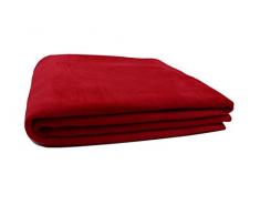 ZOLLNER® trendige Kuscheldecke / Wolldecke / Wohndecke / Tagesdecke rot 150x200 cm, in weiteren Farben und Größen erhältlich, vom Hotelwäschespezialisten, Serie Colorado