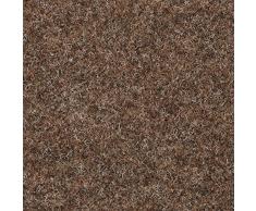 BODENMEISTER BM73501 Teppichboden Nadelfilz Nadelvlies Meterware Objekt braun beige 200 cm und 400 cm breit, verschiedene Längen, Variante: 5 x 2 m
