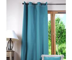 Lovely Casa r61490031Â Duo Vorhang Baumwolle blau/leinen, Baumwolle, taupe, 135x250x cm