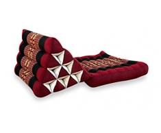 livasia Asia WOHNSTUDIO THAIKISSEN, Thaikissen mit 1 Auflage der Marke Asia Wohnstudio, Kapok Dreieckskissen, asiatisches Sitzkissen, Liegematte, Thaimatte, (Thaikissen 1 Auflage)