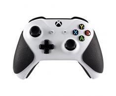eXtremeRate Anti-Rutsch Griffpolster Griffe Aufkleber Abziehblder Skin für Xbox One Xbox One S Controller(Schwarz)