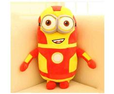 HUOQILIN Plüschspielzeugpuppechi Kissen Kreative Verwandlungs Iron Man Spiderman Batman Puppe Geburtstagsgeschenk Mädchen Kleine Huangren Gong Tsai Kreativität Kissen Gedreht Iron Man Spider-Man