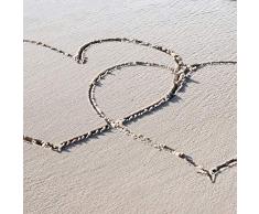 Manutextur Kissen mit Namen - Motiv Strand - viele Motive - Kissenhülle inklusive Füllung - Größe 30x50 cm - personalisiert - persönliches Geschenk mit Wunsch-Motiv und Wunsch-Name