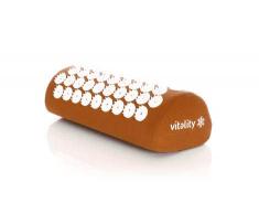 VITALITY Akupressurkissen in Orange (37 x 15 x 10cm), Durchblutung Fördern, Nacken Entspannen und Rundum Wohlfühlen mit dem Praktischen Massagekissen