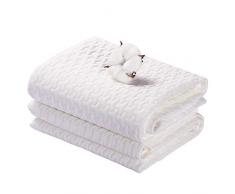 Wasserdichte Matratzenauflage Waschbar Inkontinenzauflage 70x100cm Weiß YOOFOSS