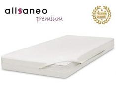 allsaneo Premium Encasing Matratzenbezug 140x200x20 cm, Allergiker Bettwäsche extra weich und leicht, Anti-Milben Zwischenbezug für Matratze