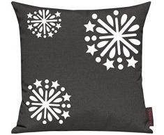 Kissenhülle für Auserwählte! Sofakissen Motiv Schneeflocke Weihnachten, Farbe anthrazit