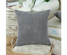 Kissenbezüge, Kissenhülle CaliTime 2 Stück Kissen Werfen Kissen Abdeckungen Fälle Schutz Muscheln zum Couch Sofa Schlafzimmer Zuhause Weihnachten Dekor