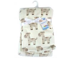 Newborn First Steps Baby Fleece-Decken, Design mit Elefanten, 75 x 100 cm