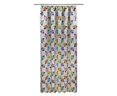 Hochqualitativer Kinder Verdunkelungsvorhang nach Maß, Kinderzimmer, Verdunkelungsgardine, maßgeschneidert, Design: Bunte Eulen, Kräuselband, Höhe: 70cm bis 330cm, (195cm)