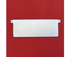 Easy-Shadow - 100 Stück Beschwerungsplatten Gewicht für Lamellenvorhang Stofflamellen Breite 127 mm – Vertikal Lamellen Vorhang / Vertikal Jalousie / Vertikaljalousie / Vertikal-Anlage / Vertikalanlage / Vorhang-Lamellen 127mm - weiß