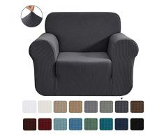 CHUN YI 1-Stück Jacquard Sofaüberwurf, Sofaüberzug, Sofahusse, Sofabezug für Sofa, Couch, Sessel, mehrere Farben (Grau, 1-sitzer)