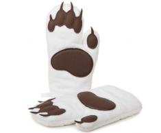 AlpenGlove Eisbär Backhandschuhe, DER BLICKFANG in jeder Küche, schmutzabweisend, Topfhandschuhe, Ofenhandschuhe, Küchenhandschuhe, Geschenksidee, 1 Paar