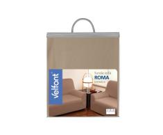 VELFONT - Bielastischer Sofabezug Roma - 3-Sitzer -Braun - verfügbar in verschiedenen Größen und Farben
