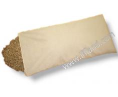 Bio Dinkelkissen mit Reißverschluß - Dinkelkopfkissen Dinkelspelzkissen Dinkelspreukissen mit Bio Dinkelspreu Dinkelspelz befüllt Größe 40 x 80cm