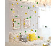 ZYCLSSRV Crystal perlenvorhang,Dekorative tür zeichenfolge Vorhang perlen Glitzer String fassadenelement-F 1m