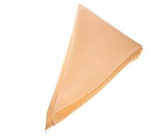 6x Set Stoffservietten 44cm x 44cm Textil Servietten 100% Baumwolle in Apricot