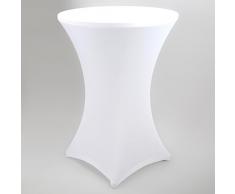 Stehtischhusse Universal Stretch-Husse weiss 70-75cm Tisch-Überzug